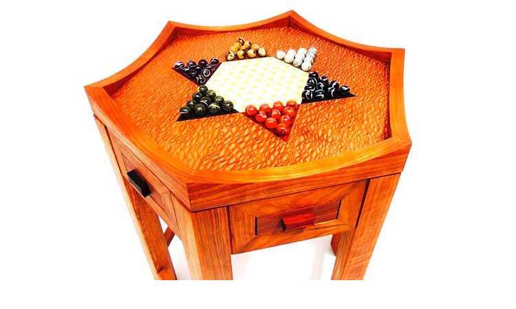 A Chinese checker table