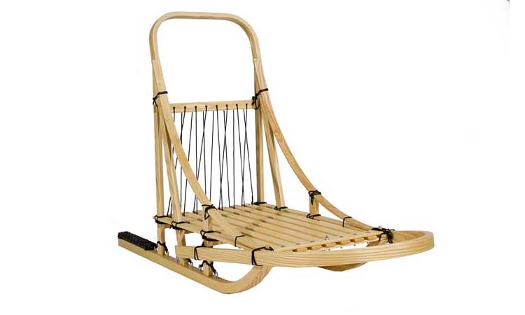 An ash dog sled