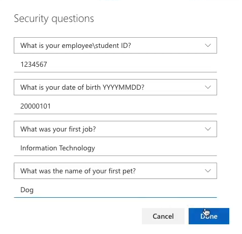 screenshot questions step b