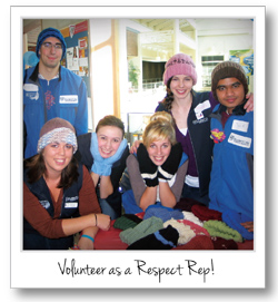 Volunteer as a Respect Rep