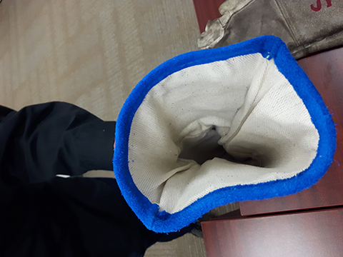 Blue glove